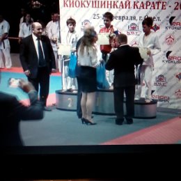 Фотография "Награждение Паши на первенстве содружества Всероссийских Федераций по карате в г.Орел в прямом эфире"