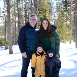 Фотография "Семья моей дочери Кристины (март,2024, Швеция )"