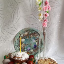 Фотография "ВЯЛІКДЗЕНЬ. 
СА СВЯТАМ, ПРАВАСЛАУ́НЫЯ! 🧁
ХРЫСТОС УВАСКРОС! 
САПРАУ́ДЫ У́ВАСКРОС! 🙏"