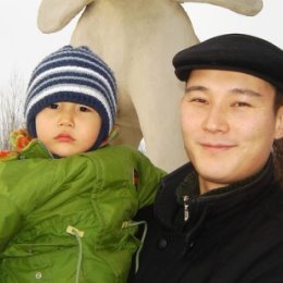 Фотография "я с сыном. январь 2009."