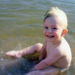 Фотография "Первое знакомство с водой"