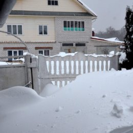 Фотография "ни фига снега намело за ночь!.."