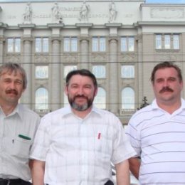 Фотография "омск 9июля 2008г. Зеленин, Бардичев, Сысуев."