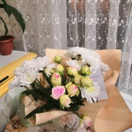 Фотография "Букет цветов из Москвы от семьи Борисовых "
