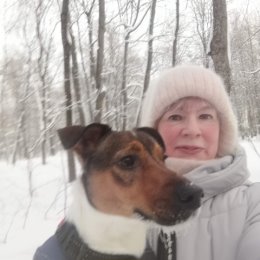 Фотография "Прогулка со своим питомцем. Морозно очень. "