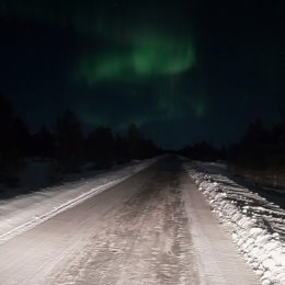 Фотография "21 марта северное сияние. "