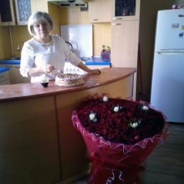 Фотография "Утро Дня рождения.И огромный букет от дочек в 501 розу. Приятно!!!!"