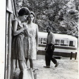 Фотография "Люда Калгатина и Валя Синепутова. Поездка из 9-ки в Чаркесар. Это прибл. 1964г."
