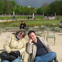 Фотография "Я с женой в Париже 06/04/2008"
