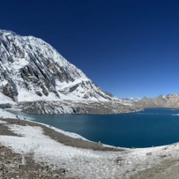 Фотография "120 км пешком по горам, достигнутая высота 5000 метров и вот она красота высокогорного озера))"