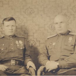 Фотография "Мой дедушка с боевым товарищем."