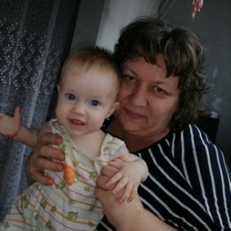 Фотография "С младшей внучей"