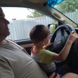 Фотография "Первая поездка за рулём с дядей Васей"