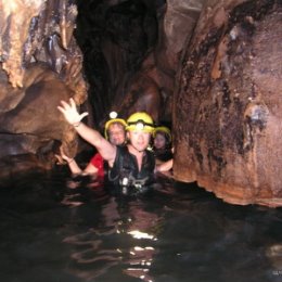 Фотография "Подземная река, пещеры, Доминиканы. 09.2004"