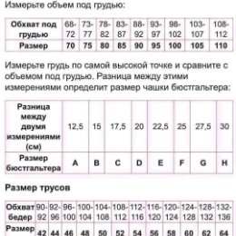 Фотография "АРТ А 2А-51

Состав: 65% полиамид, 20% хлопка, 15% лайкра
Цена : 1100 руб.
Размеры: 80, 85, 90 C, D, E, F, G
95 C, D, E, F
100 C, D, E
105 C, D"