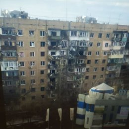 Фотография "Краматорск после обстрела освободителей"
