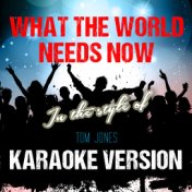 What the World Needs Now (In the Style of Tom Jones) [Karaoke Version] - Single