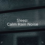 !!" Sleep: Calm Rain Noise "!!
