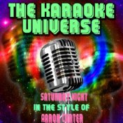 Saturday Night (Karaoke Version) (In the Style of Aaron Carter)