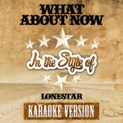 What About Now (In the Style of Lonestar) [Karaoke Version] - Single