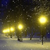 Волшебная музыка зимы. "Падал снег" Очень красивая музыка! Falling snow Very beautiful music!