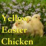 Yellow Easter Chicken