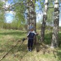 Фотография "Ваня в  заброшенной деревне"