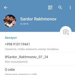 Фотография от Sardor Rakhmonov