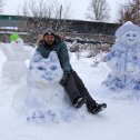 Фотография "Кот Баюн, Снеговик и Снегурочка"