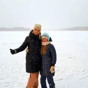 Фотография "Каток на озере. Витебская область.  Новогодние каникулы. 🎄🎄🎄"