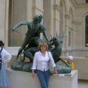 Фотография "с дочерью в Лувре"