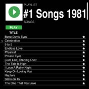 #1 Songs 1981