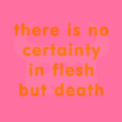 There Is No Certainty In Flesh but Death