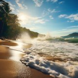 Звуки тропического пляжного прибоя
