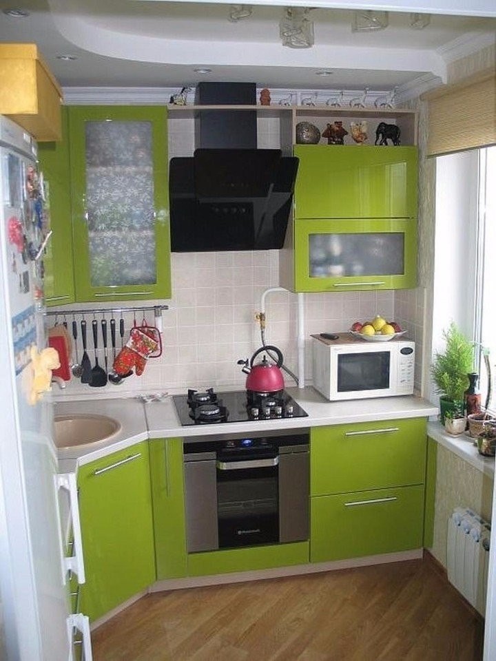 Кухонный гарнитур на маленькую кухню хрущевка фото дизайн