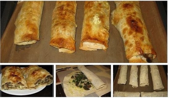 Лаваш грибы с фото Лаваш грибы с фото