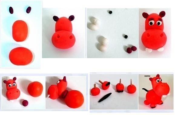 Что можно сделать из красного пластилина Что можно сделать из красного пластилина