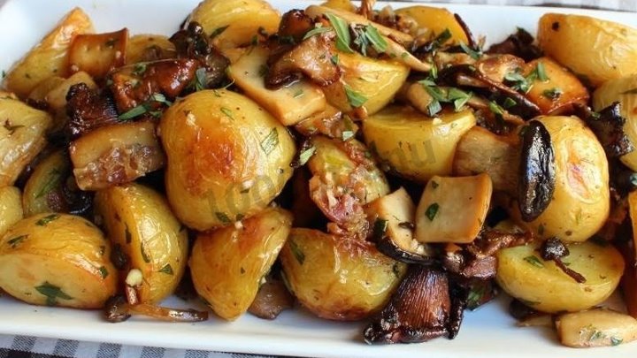 Картофель с грибами в духовке фото Картофель с грибами в духовке фото