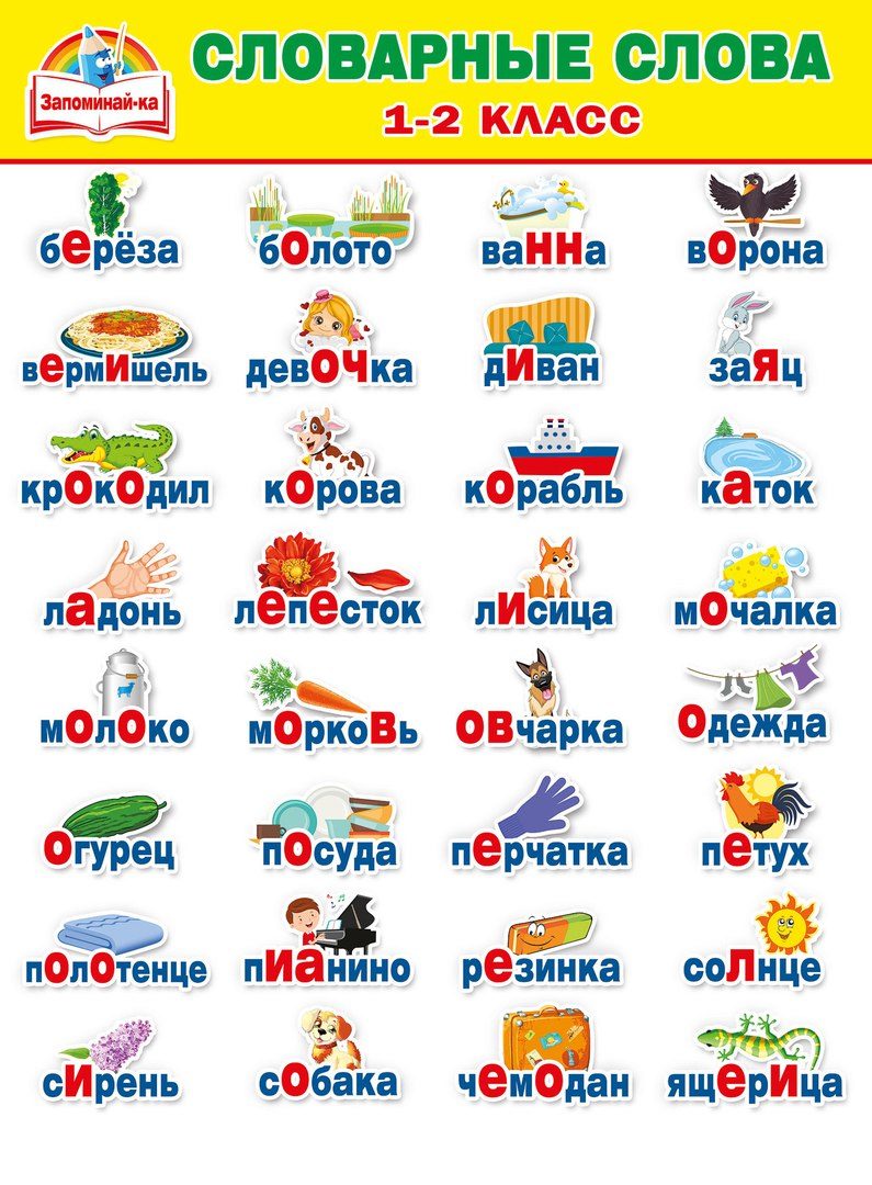 Словарные слова 1 класс карточки распечатать Словарные слова 1 класс карточки распечатать