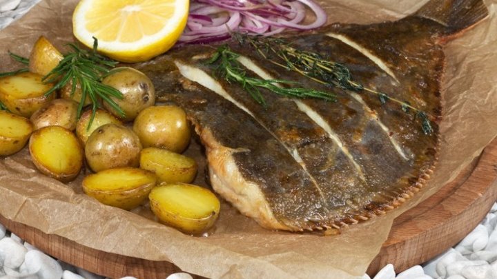 Камбала в духовке фото Камбала в духовке фото