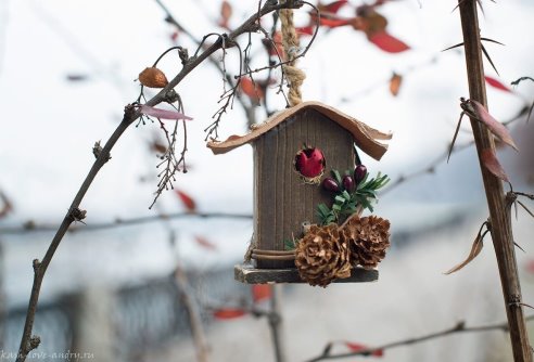 Новогодний скворечник своими руками декор Новогодний скворечник своими руками декор