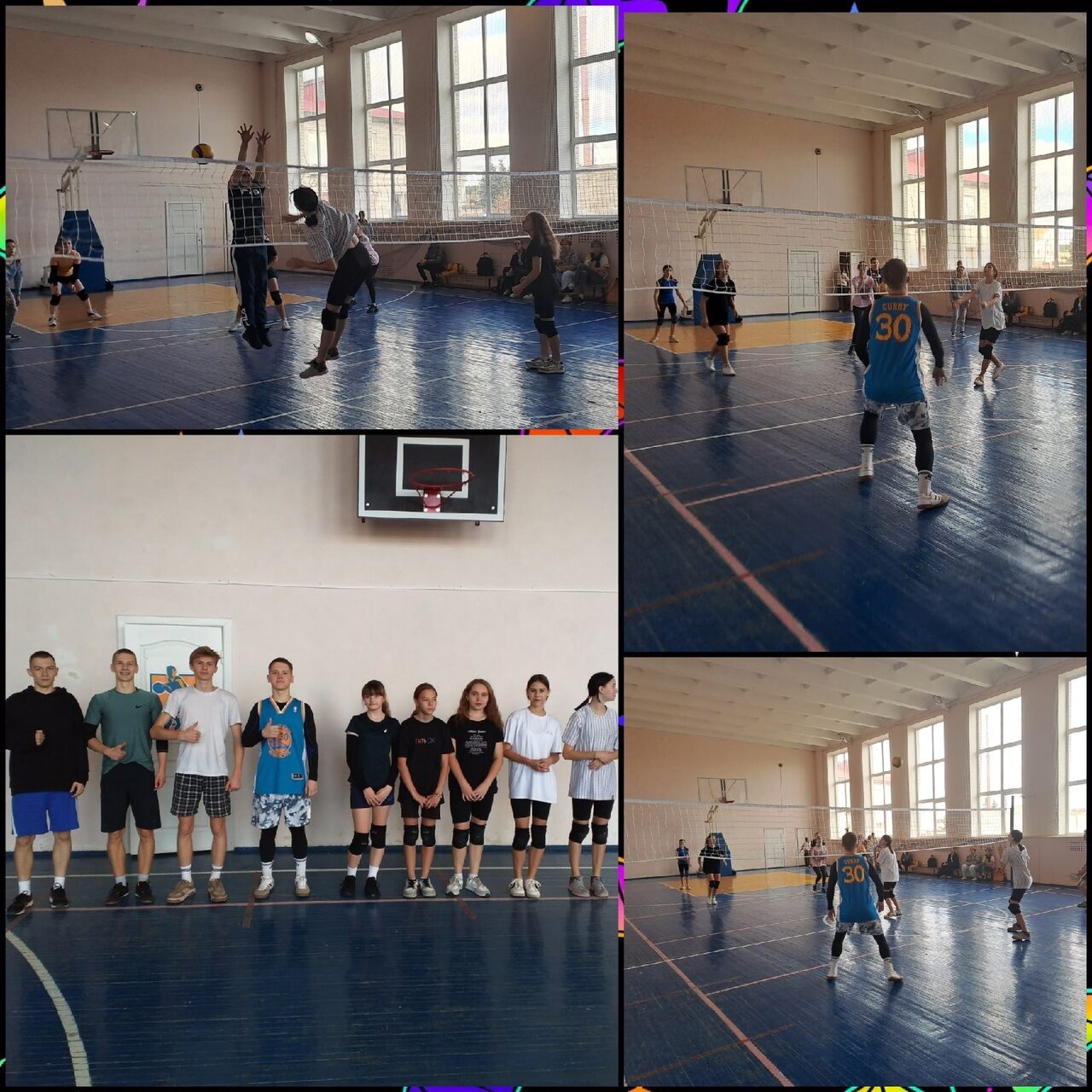 В школе №1 Петровска состоялся товарищеский матч по волейболу