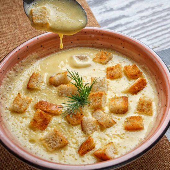 Сырный суп с плавленным сыром фото Сырный суп с плавленным сыром фото