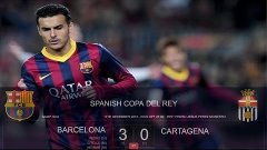 17/12/2013 FC Barcelona vs Cartagena 3-0  all goals and high...