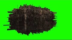 UFO ship in green screen free stock footage