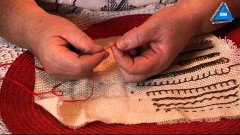 Как завязать узелок на нитке с иголкой