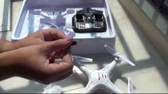 Квадрокоптер SYMA X5C с камерой. Полеты над крышей DX. Моя к...