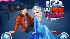 Elsa And Ken Kissing - Disney princess Frozen - Game for Lit...