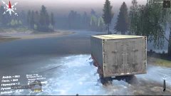 6350 KAMAZ trucks off roads and in the water spintires offro...