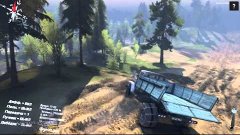 Trucks sowjetischen GAZ 3309 Offroad-Spiel SpinTires 2015